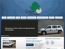 Tablet Screenshot of grovetransit.com